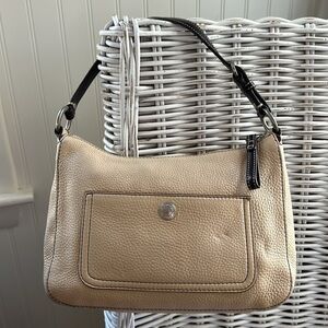 COACH Chelsea Beige Pebbled Leather Shoulder Bag